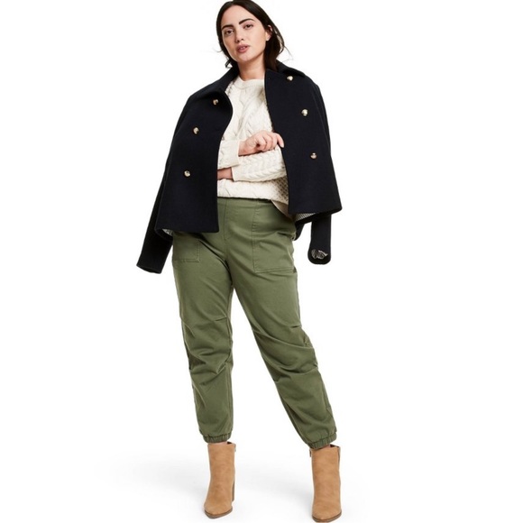 Nili Lotan x Target High Waisted Olive Green Ankle Pants - Picture 4 of 4